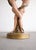Glass 1972 French Studio a.r.p. Painted Neoclassical Figural Pedestal Side Table For Sale - Image 7 of 11