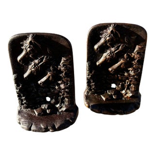 Pair of Judd Company Arabian Horse Bookends Circa 1925 For Sale