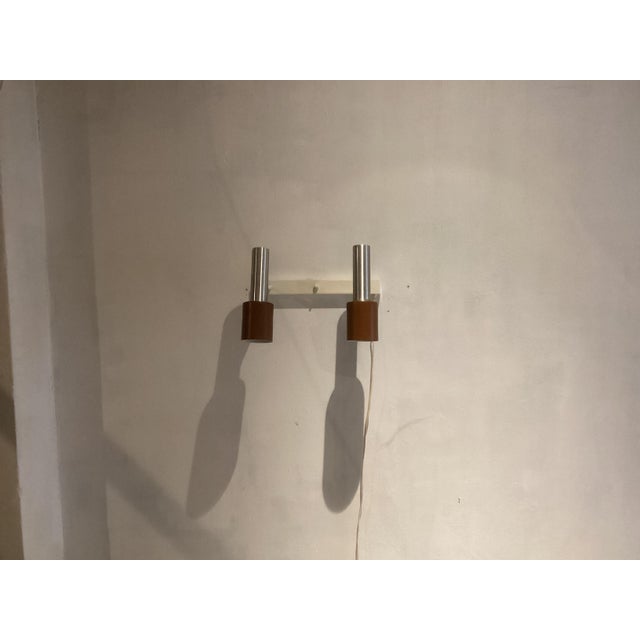 Dutch Double Wall Light attributed to H. Th. J. A. Busquet for Hala, 1960s For Sale - Image 11 of 11