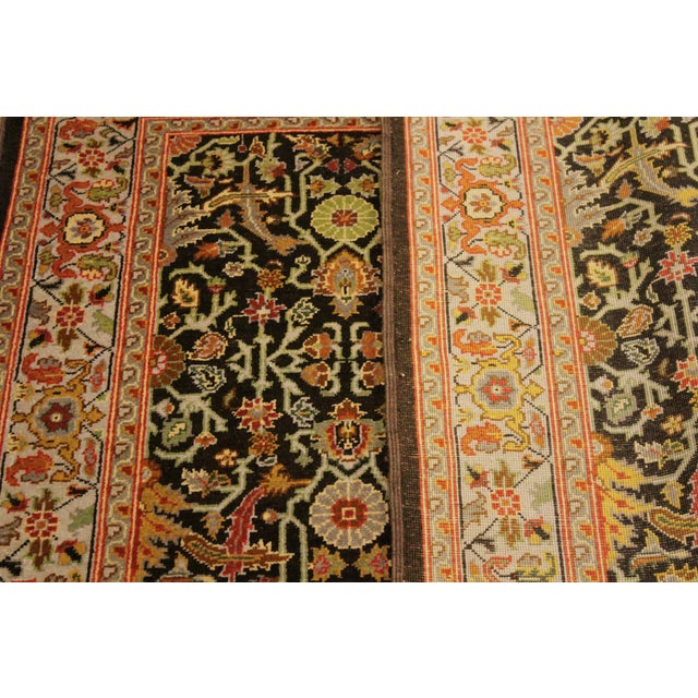 Brown Beautiful Brown/Tan Wool Rug - 4'3'' X 5'11'' For Sale - Image 8 of 10
