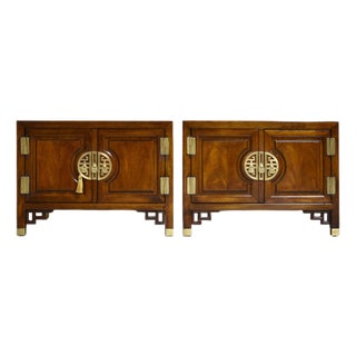 1970s Chinoiserie Side Tables Cathay Collection by Century Furniture - A Pair For Sale