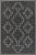 Momeni Contemporary Indoor/Outdoor Hampton Fog Rug in Black, 3'3" x 5' For Sale - Image 10 of 10