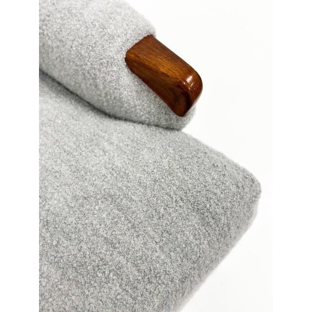 1960s Grey Parker Knoll Wing Armchair For Sale In New York - Image 6 of 7