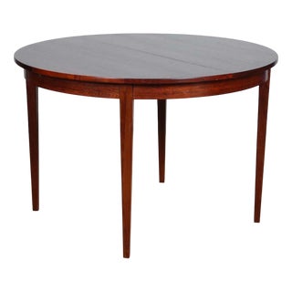 Round Extendable Dining Table in Rio Rosewood, 1960 For Sale
