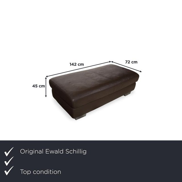 with the Courage ottoman by Ewald Schillig, you get a versatile piece of upholstered furniture in a generous bench format....