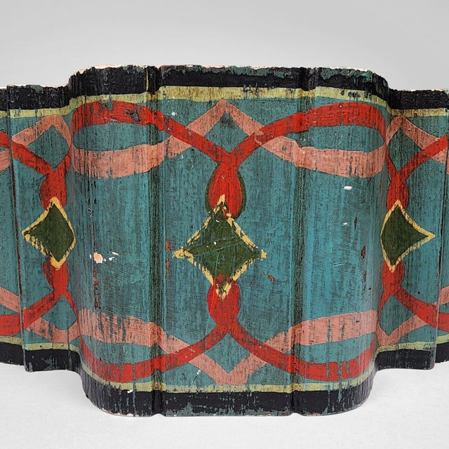Antique Moroccan Folk Art Polychrome Lidded Tea Caddy Storage Box Hand Tooled For Sale In Seattle - Image 6 of 15