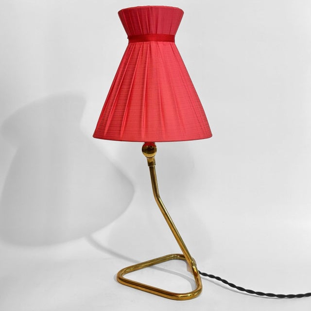 1950s Mid-Century Table Lamp Model 321 in Brass from Eskilstuna Elektrofabrik, Sweden, 1950s For Sale - Image 5 of 12