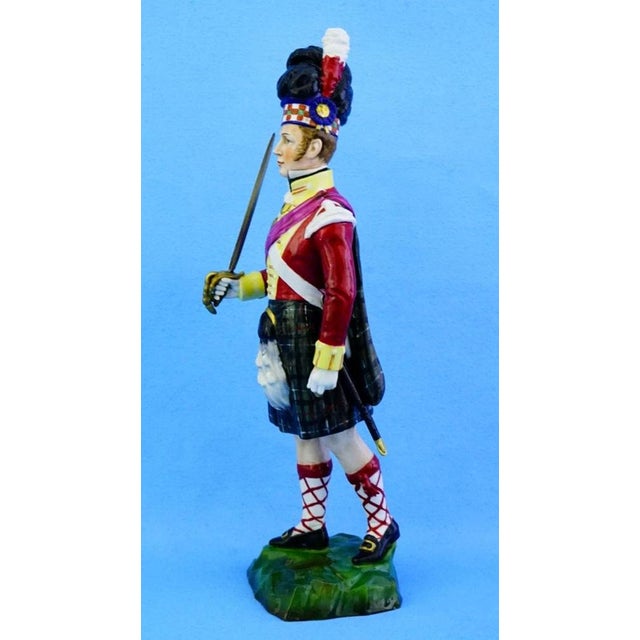 Ceramic 19th Century Porcelain Napoleonic Soldier Figurine from Capodimonte Manufacture, 1800s For Sale - Image 7 of 18
