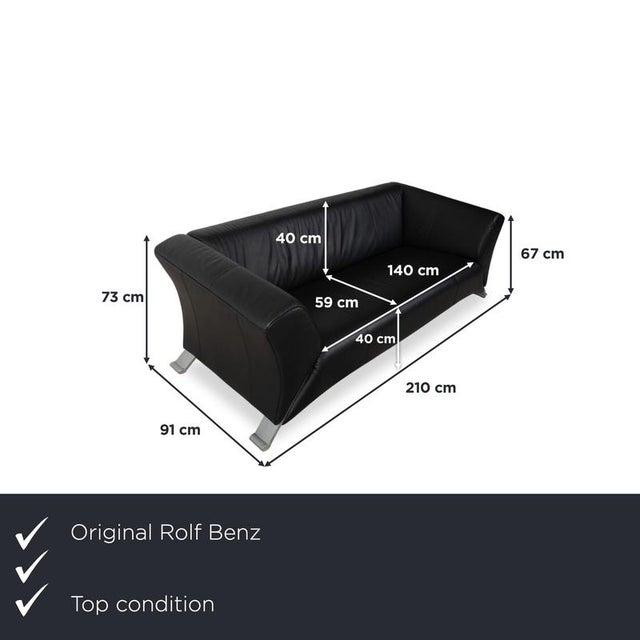 The Rolf Benz 322 is a true design classic, instantly catching the eye with its striking, outward-curving lines. The...