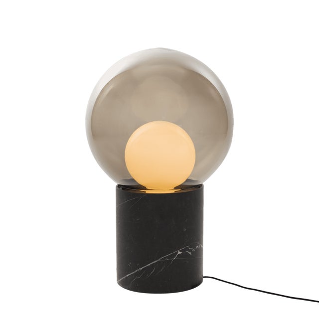 Black High Boule Lamp by Sebastian Herkner for Pulpo For Sale - Image 8 of 8