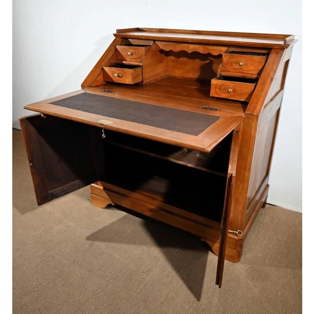 Late 19th Century Regional Cherry Slope Desk For Sale - Image 3 of 18