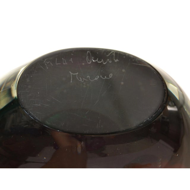 1960s Flavio Poli Sommerso Seguso Murano Glass Vase Italy For Sale - Image 11 of 13