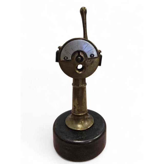 Unusual and highly decorative German cigar cutter, dating to around 1930, cleverly designed in the form of a telegraph...