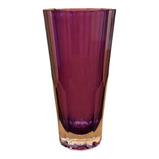 Waterford Icon Amethyst Vase For Sale