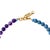 Modern Amethyst & Blue Ceramic Gold Chain Necklace For Sale - Image 3 of 8