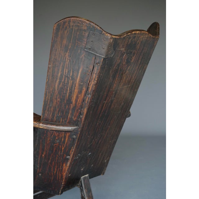 Antique Georgian Welsh Pine Lambing Chair, 1820s For Sale - Image 16 of 18