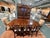This is a beautiful traditional mahogany dining set by Drexel Heritage, crafted in the warm, polished finish the brand is...