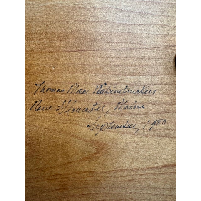 Wood Thos Moser Shaker Cherry Continuous Arm Chairs (2) For Sale - Image 7 of 14