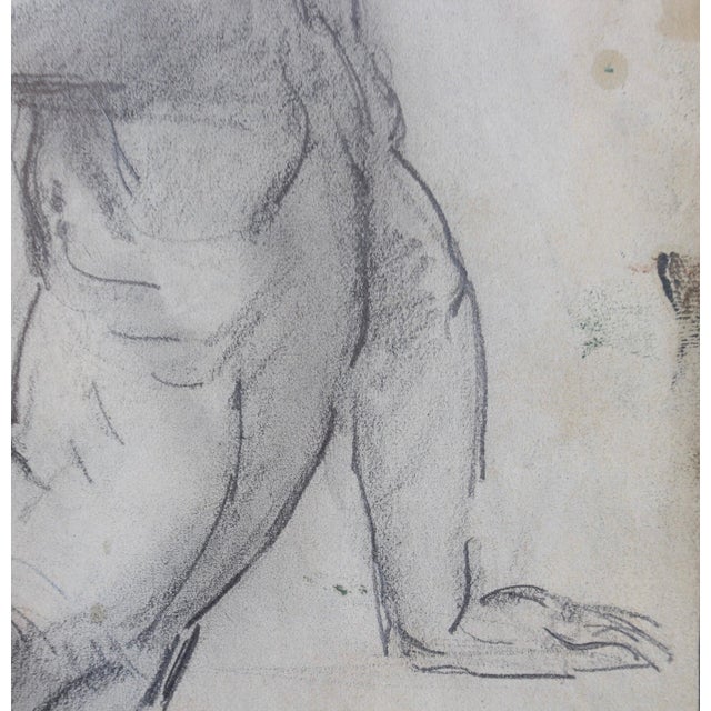 Guillaume Dulac, Study of Male Nude, 1920s, Mixed Media on Paper For Sale - Image 13 of 15
