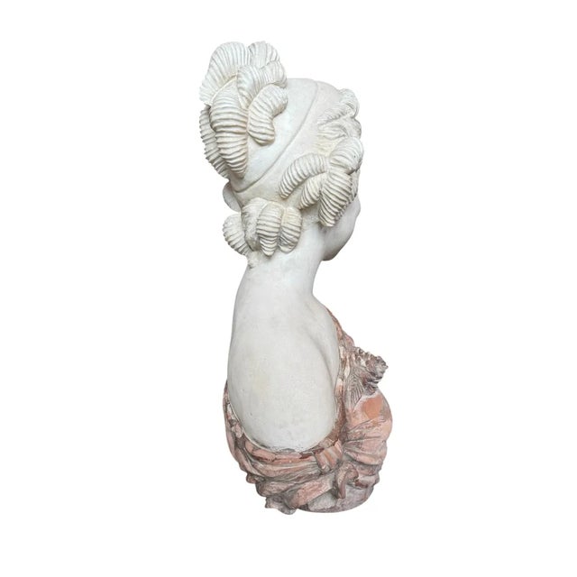 Mid 19th Century A Female Portrait in a Marble Bust For Sale - Image 5 of 12