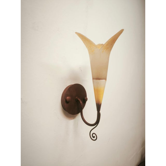 Floral Applique with Murano Glass, 1980s For Sale - Image 10 of 10