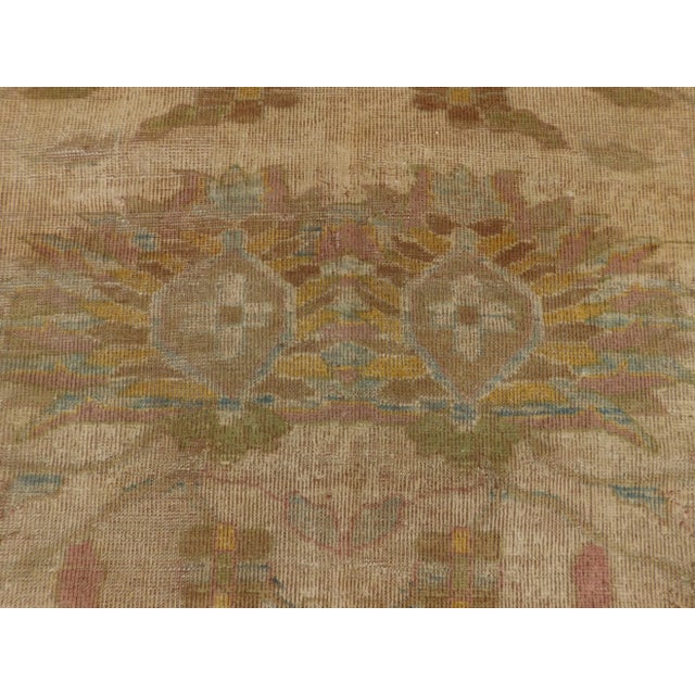 Origin: Turkish Weaving technique: Hand knotted Material: Wool pile on wool Foundation Age: Vintage Style: Sultanabad...
