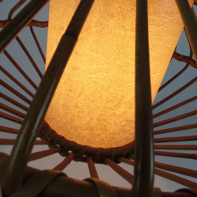 Vintage Bamboo Pendant, 1970s For Sale - Image 6 of 8