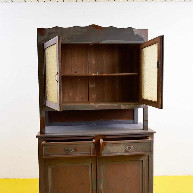 Vintage Wooden Display with Cabinets For Sale - Image 6 of 16