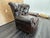 Rh Churchill Leather Chair With Nailheads Vintage Ebony Leather | Down-Feather Fill | Classic Depth For Sale - Image 15 of 18