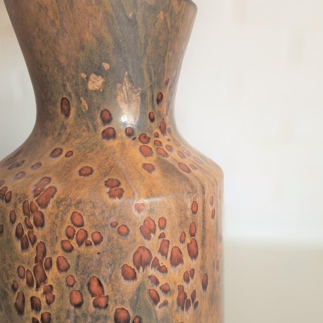 Vintage Ceramic Vase by F. Glatzle for Karlsruhe Majolica, 1972 For Sale - Image 4 of 6