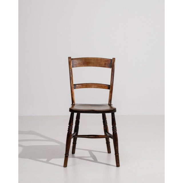 19th Century France Brown Wood Lounge Chair For Sale - Image 4 of 10