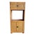 Boho Chic Wicker Wrapped Etagere/Cabinet For Sale