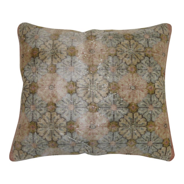 Zabihi Collection Large Floral Turkish Pillow For Sale