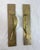 Brass Pair of Antique Heavy Thick Brass Art Nouveau Fixed Door Handles Hardware Pulls For Sale - Image 8 of 9