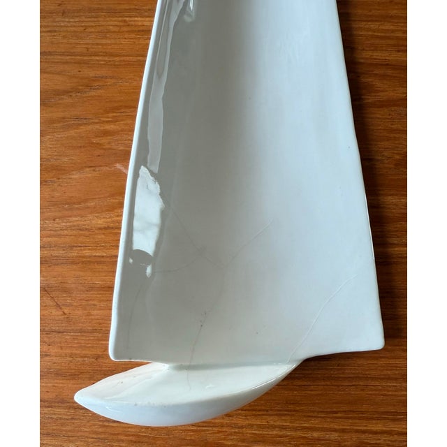 Set of 2 Ceramic Wall Art Sailboats by Riddell Pottery For Sale - Image 9 of 10