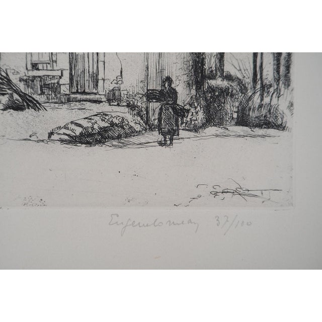 Eugène Corneau, the Locature, 1946, Etching For Sale - Image 4 of 6