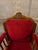 Early 20th Century 2 Antique Red Velvet and Wood Regal Living Room Chairs For Sale - Image 5 of 11