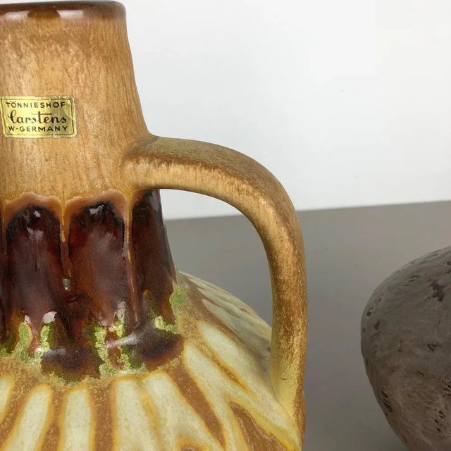 1970s Ceramic Pottery Vases by Heinz Siery for Carstens Tönnieshof, Germany, 1970s, Set of 2 For Sale - Image 5 of 16