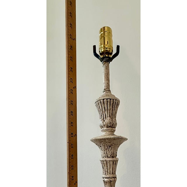 Ornate Candlestick-Style Table Lamp For Sale - Image 4 of 7