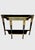 Vintage French Empire Regency Gold Gilt Ebonized Demi Lune Console Table For Sale - Image 9 of 15