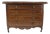 Antique Marquetry Inlaid Wood Miniature Footed Jewelry Box Vanity Chest For Sale