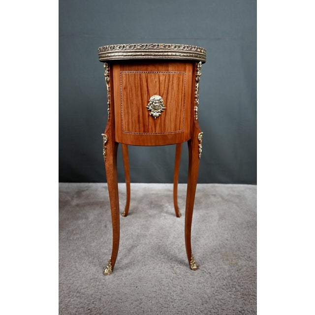 Small Transition Marquetry Coffee Table, 1940 For Sale - Image 14 of 18