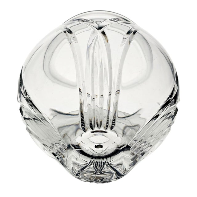 Transparent Atlantis Crystal Elise Full Lead Crystal Vase 4.5", Portugal, C. 1992–1994 For Sale - Image 8 of 9