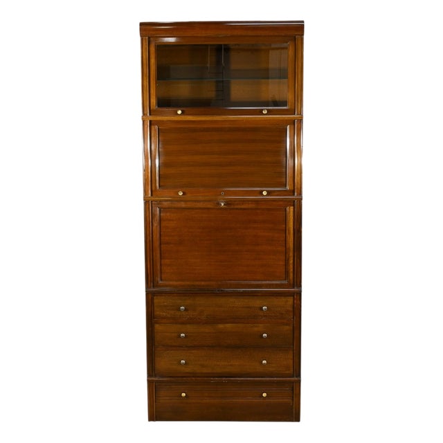 Modular Mahogany Furniture from Maison Martin Dupuis, 1970 For Sale