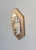 Mid-Century Modern Large Vintage Octagonal Mirror in Stained Glass and Brass, Italy, 1970s For Sale - Image 3 of 8