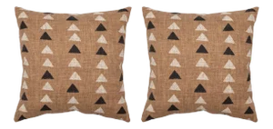 Darts Clay 22x22 Pillow, A Pair