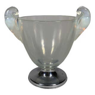 Art Nouveau Ornis Model Vase by René Lalique for Lalique For Sale