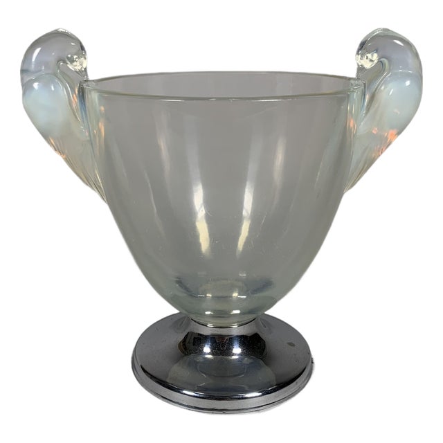 Art Nouveau Ornis Model Vase by René Lalique for Lalique For Sale