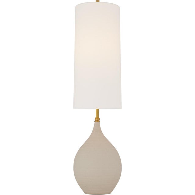 Loren Large Table Lamp in Natural Shell with Linen Shade Designer: Thomas O'Brien Height: 31.25" Shade Detail: 9.25" x...