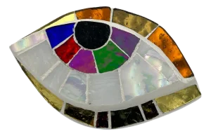 Anti Evil Eye Mosaic #14 Wall Sculpture by Ruth Minola Scheibler